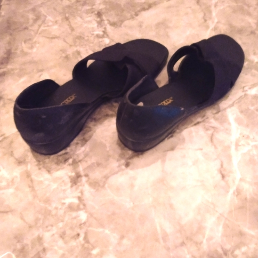 Vtg. Cabin Creek Women's Black Sandals 9M - Picture 7 of 9